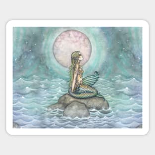 The Pastel Sea Mermaid Artwork by Molly Harrison Sticker